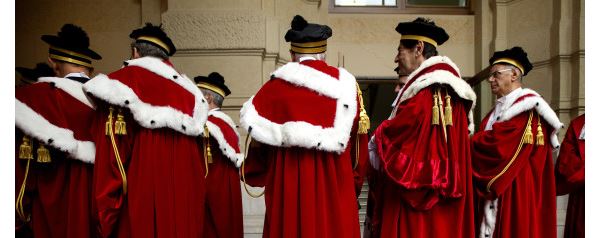 2301/2015 Roma, inaugurazione dell'anno giudiziario presso la Suprema Corte di Cassazione. Nella foto i giudici con la toga